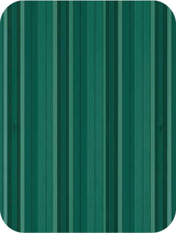 Green butler metal wall