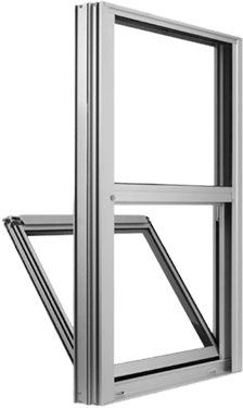 Butler 2500 Series single hung aluminum window for light commercial and residential use