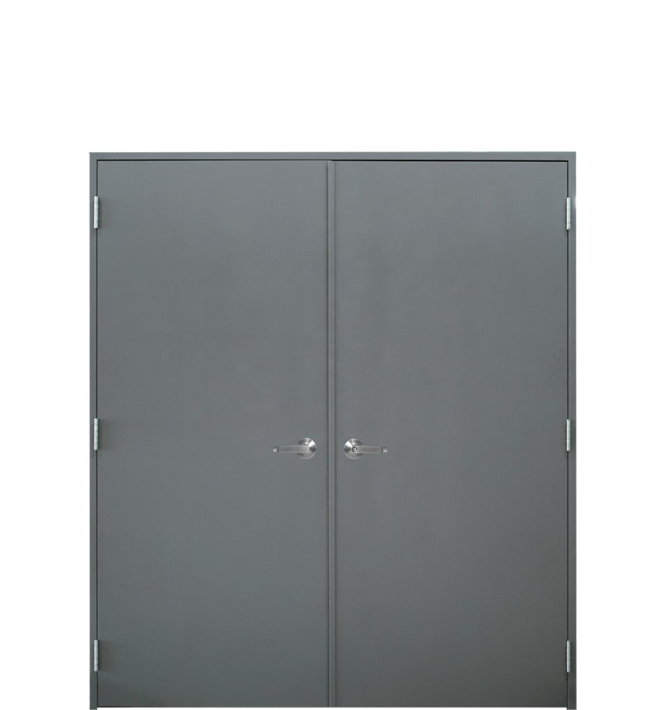 Butler Series 700 heavy-duty 18-gauge galvanized steel walk door with welded reinforced frame Schlage Grade 2 lever lock ball-bearing hinges polyurethane insulated core and full weatherseal assembly for industrial Butler building applications