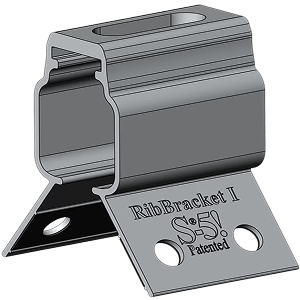 S-5 RibBracket I solar panel clip product card for narrow metal roof ribs 16mm to 25mm compatible with Hawaiian roof profiles and Butler Butlerib II