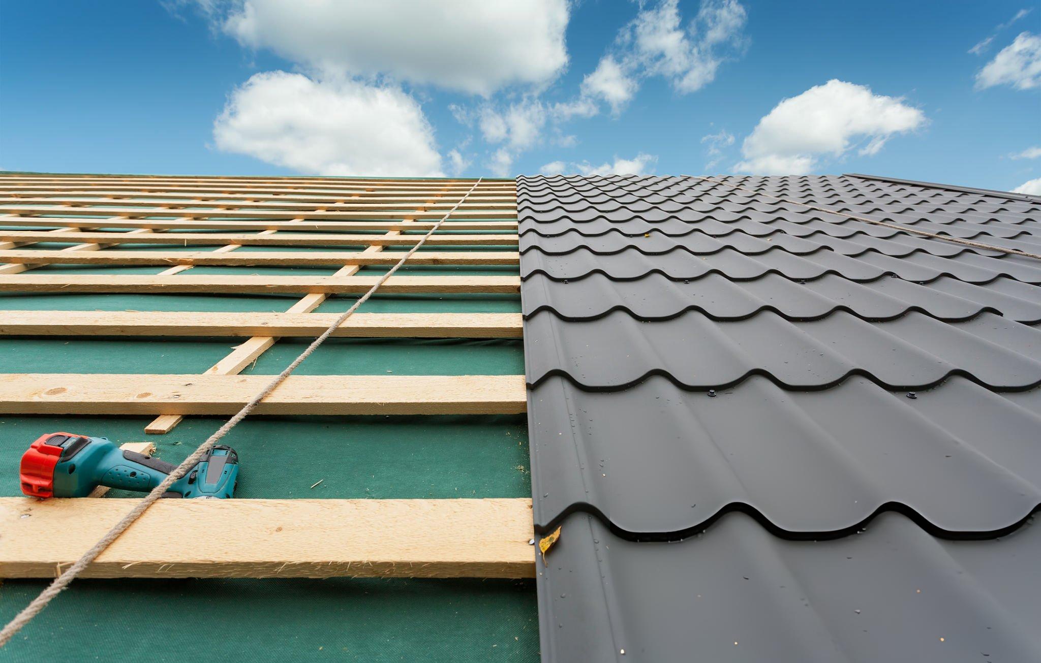Butler CMFR-24 standing seam roof panel installed on a conventionally framed wood structure with 360 degree Pittsburgh double-lock seam and floating clip system