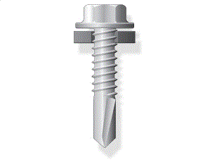 (T-3) #12-14 x 3/4" SDS, 5/16" Hex Hd w/ Washer (0097295)