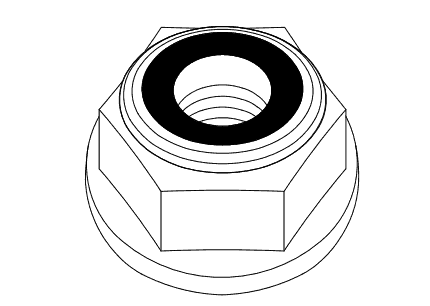 ¼‒20 Flange Nut (0097190UNPNTD)