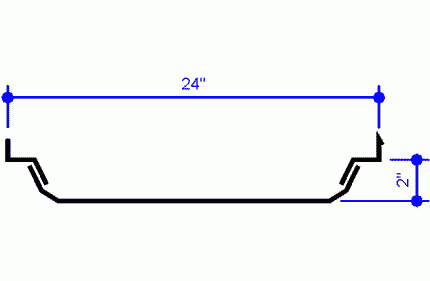MR-24 Lite*Panl Assembly FRP CC2, 126" (0560048)