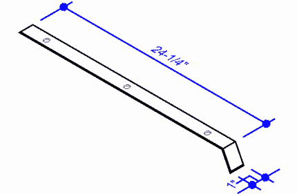 MR-24 Retainer Clip 1 x 25 x 1/4" (0560181)