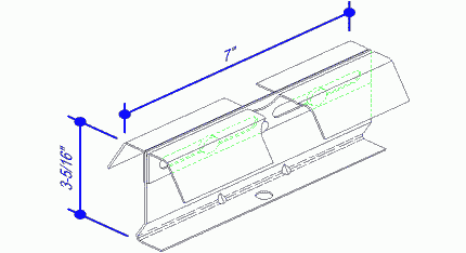 MR-24 Tall Expansion Clip Assembly; 3 5/16" Depth (0560757)