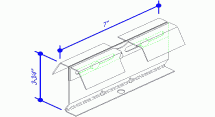 MR-24 X-Tall Expansion Clip Assembly; 3 3/4" Depth (0560758)