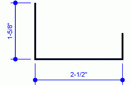 Butlerib Drip Gutter (BRDG #)