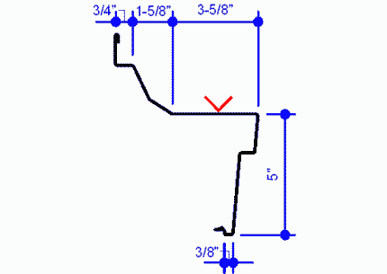 MR-24 Gable Trim (Male - Left Hand) (MRGTL20R)