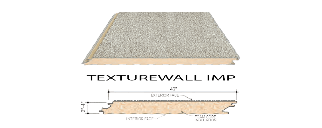 Butler Texturewall IMP stucco insulated wall panel providing high thermal performance with a durable architectural stucco finish