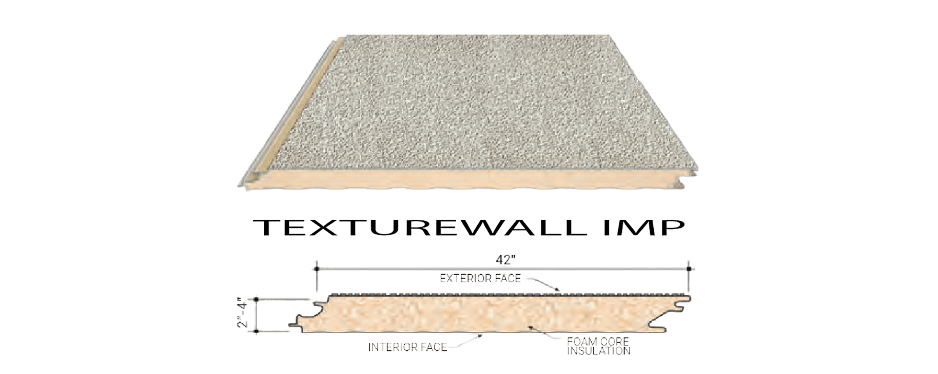 Butler Texturewall IMP stucco insulated wall panel providing high thermal performance with a durable architectural stucco finish