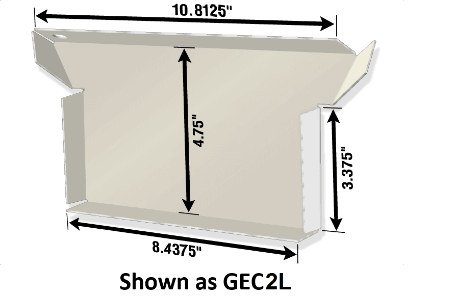 Wide Gutter End Cap (GEC2 #)